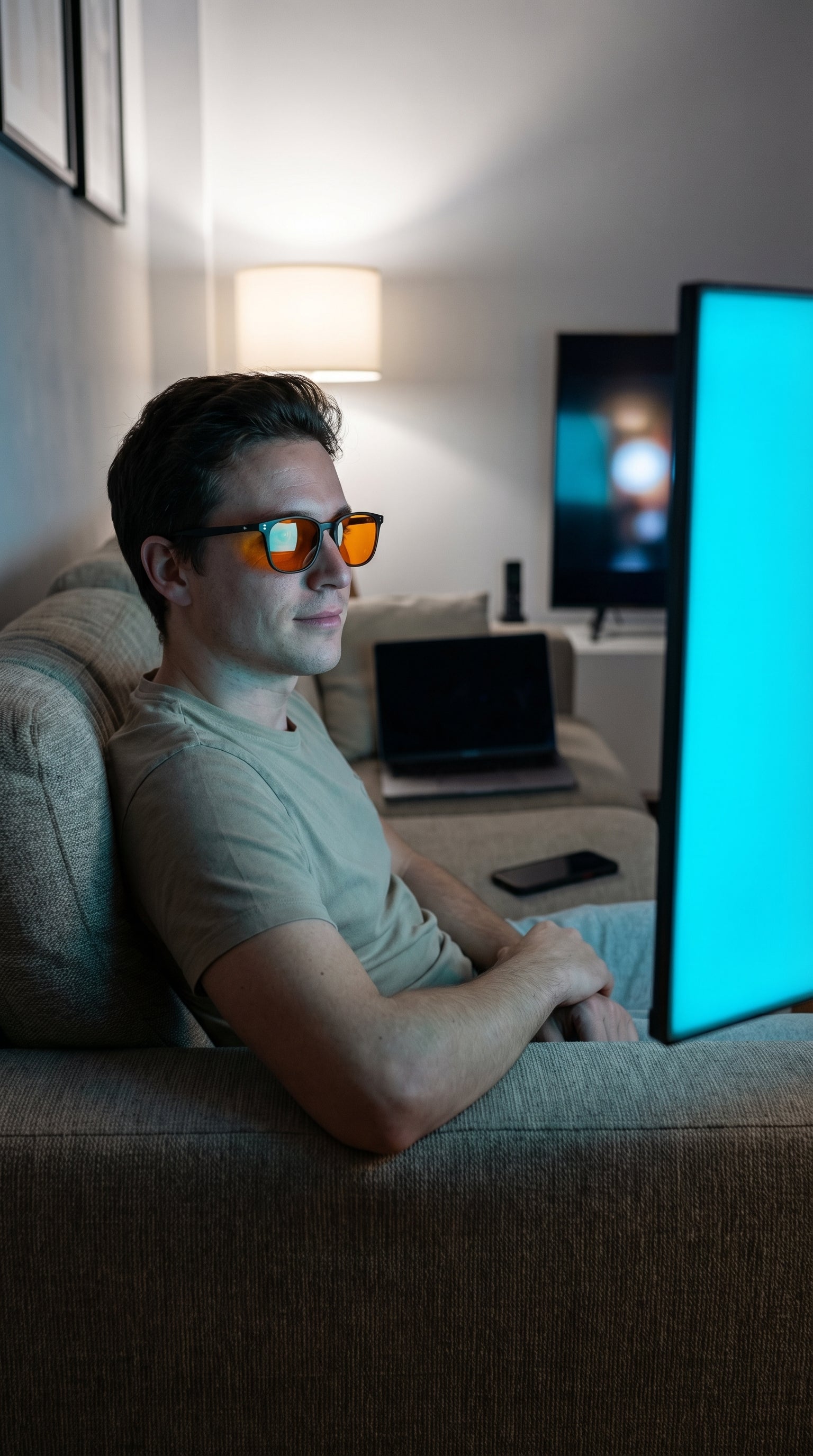Atardece gafas bloqueadoras de luz azul